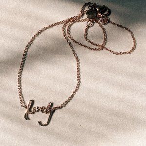 Anthropologie "Lovely" Signature necklace by Brandy Pham